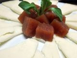 Queso de oveja curado con dulce de menbrillo